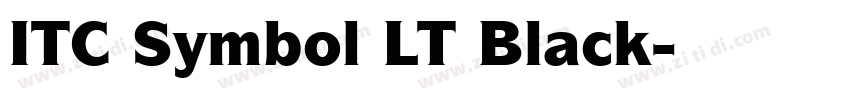 ITC Symbol LT Black字体转换